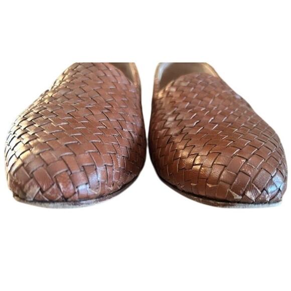Sesto Meucci Deva Woven Leather Loafers Flats 8.5 M - Picture 8 of 10